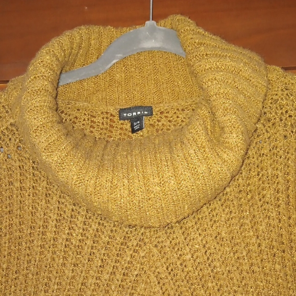 Torrid Warm Tan Cowl Neck Sweater - Picture 4 of 4